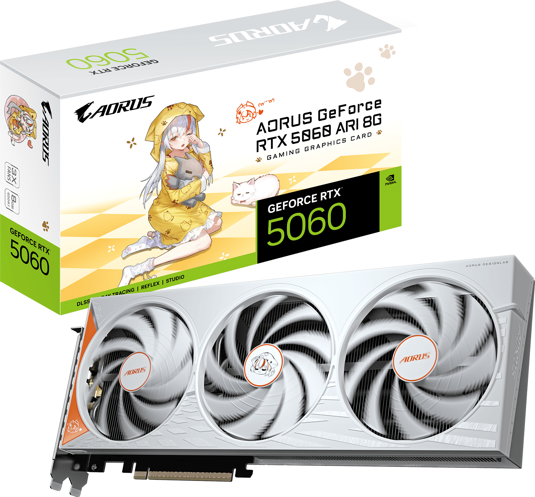 GIGABYTE's Anime Mascot GPU Gets a Third Card, and Your Color Is a Lottery